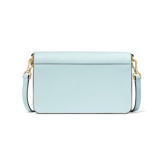 New Kate Spade Madison Small Flap Crossbody Saffiano Leather Blue Glow - Picture 5 of 5
